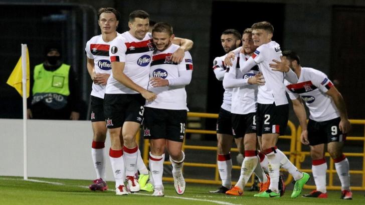 Dundalk players celebrate